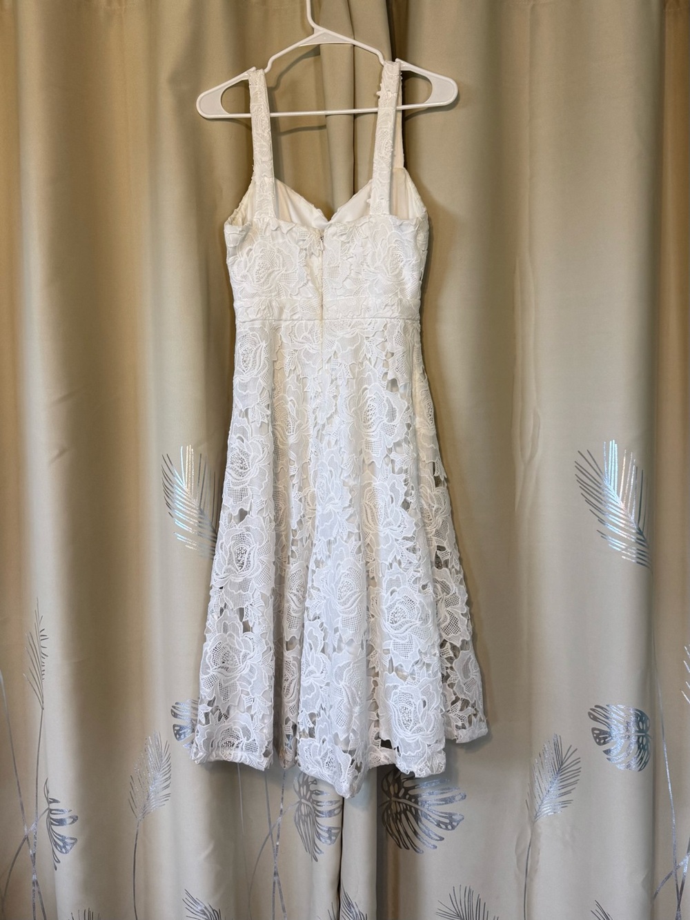 Lulu's White Lace A-Line Sundress - Picture 3 of 10